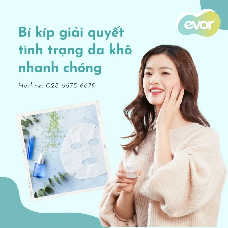 BÍ KÍP GIẢI QUYẾT TÌNH TRẠNG DA KHÔ NHANH CHÓNG