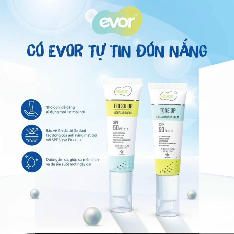 CÓ EVOR - Tự tin đón nắng ✨-kem chống nắng evor-nước hoa evor-chăm sóc da evor-skincare