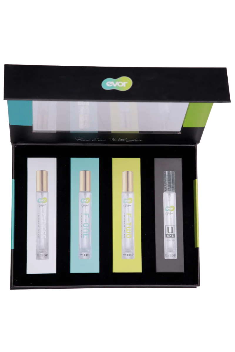 nước hoa evor combo 4 chai f-one f-two f-three u-one