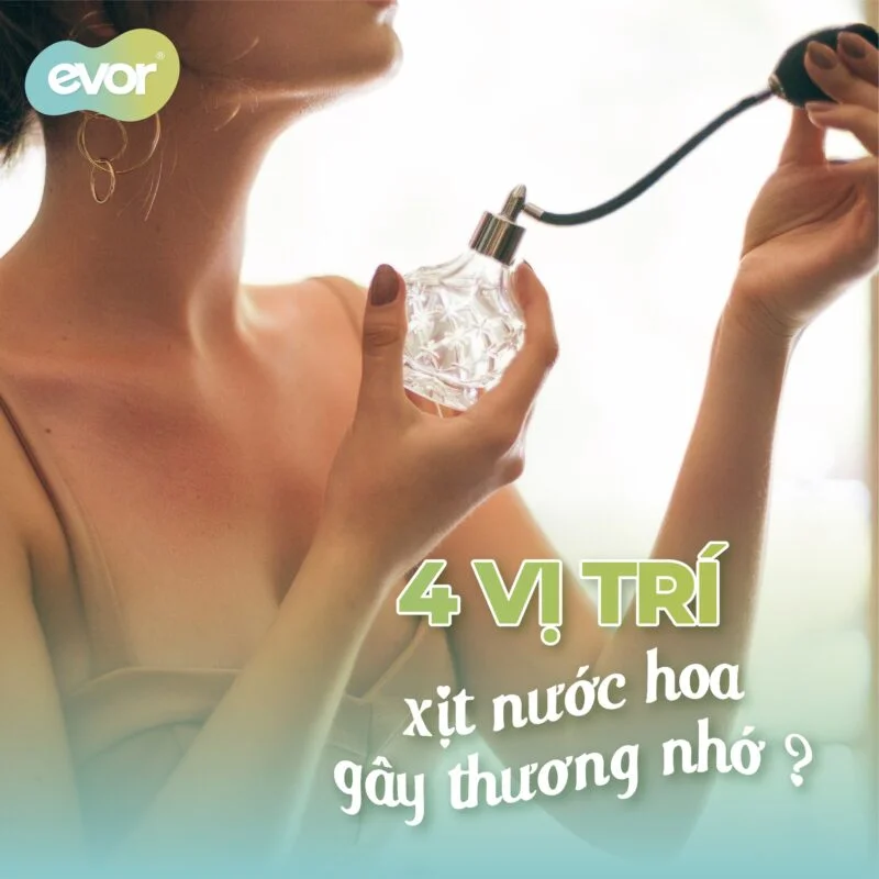 GÂY THƯƠNG NHỚ VỚI 4 VỊ TRÍ XỊT NƯỚC HOA KHÔNG THỂ BỎ QUA Nước hoa evor momento